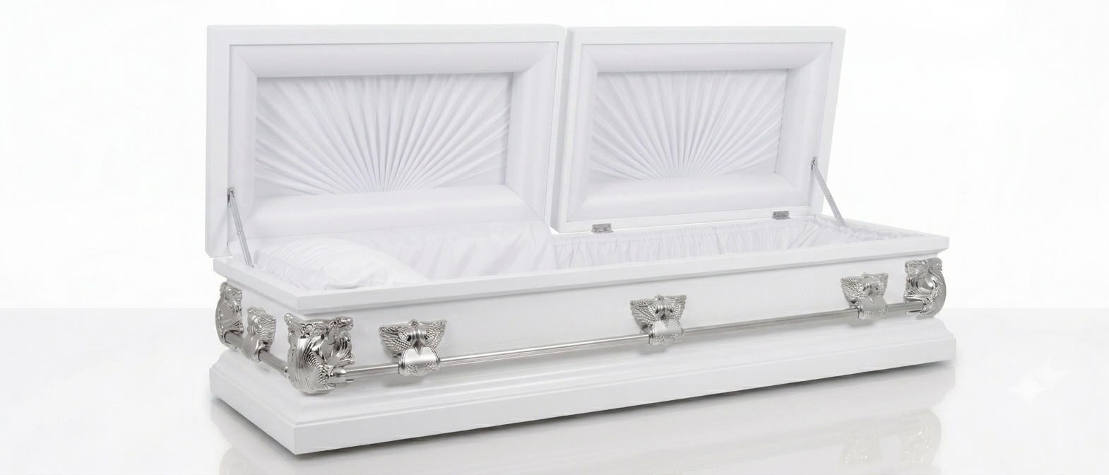 Pearl White casket